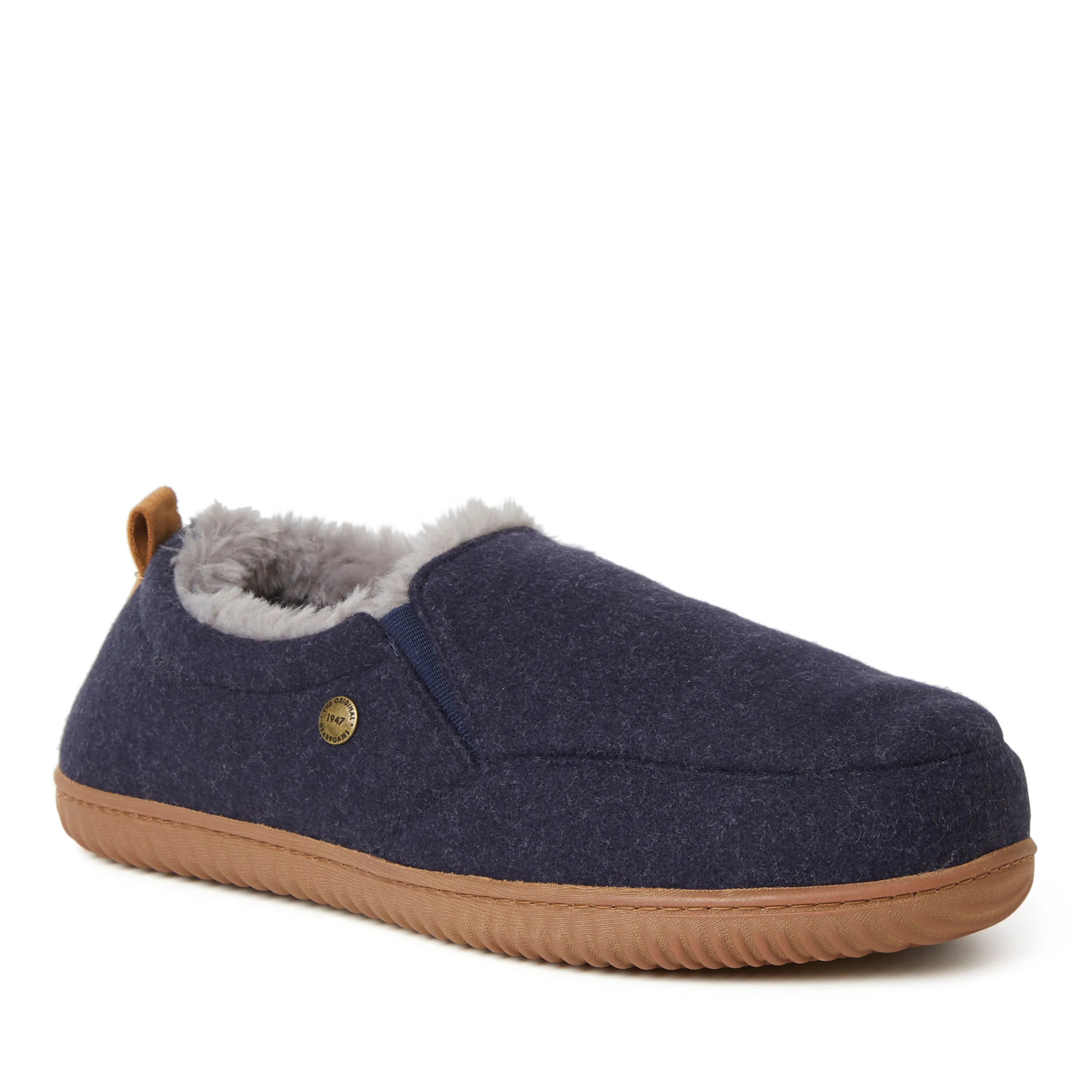 Alpine by Dearfoams Men??s Zurich Closed Back Indoor/Outdoor Slipper Every Fit