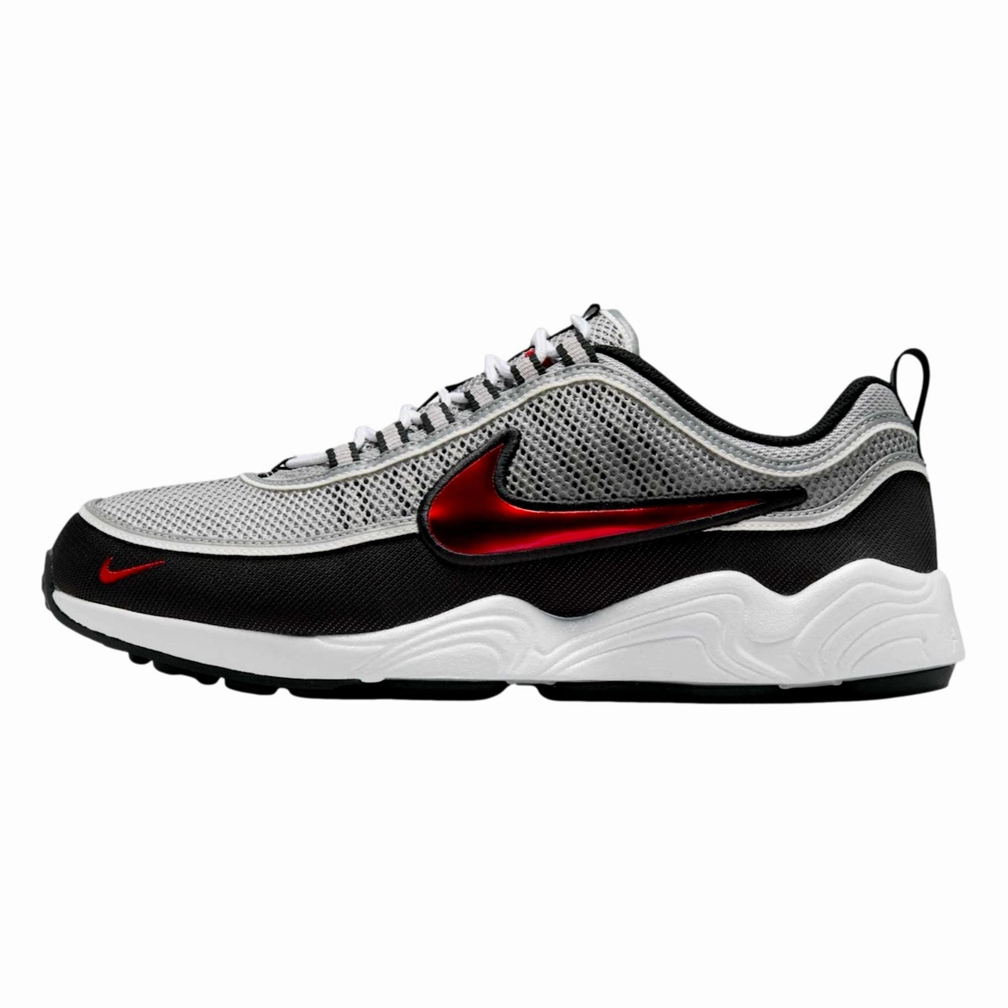 Nike Air Zoom Spiridon SP Metallic Silver/Sport Red  HF9117-001 Men's running on grass shoes sports shorts