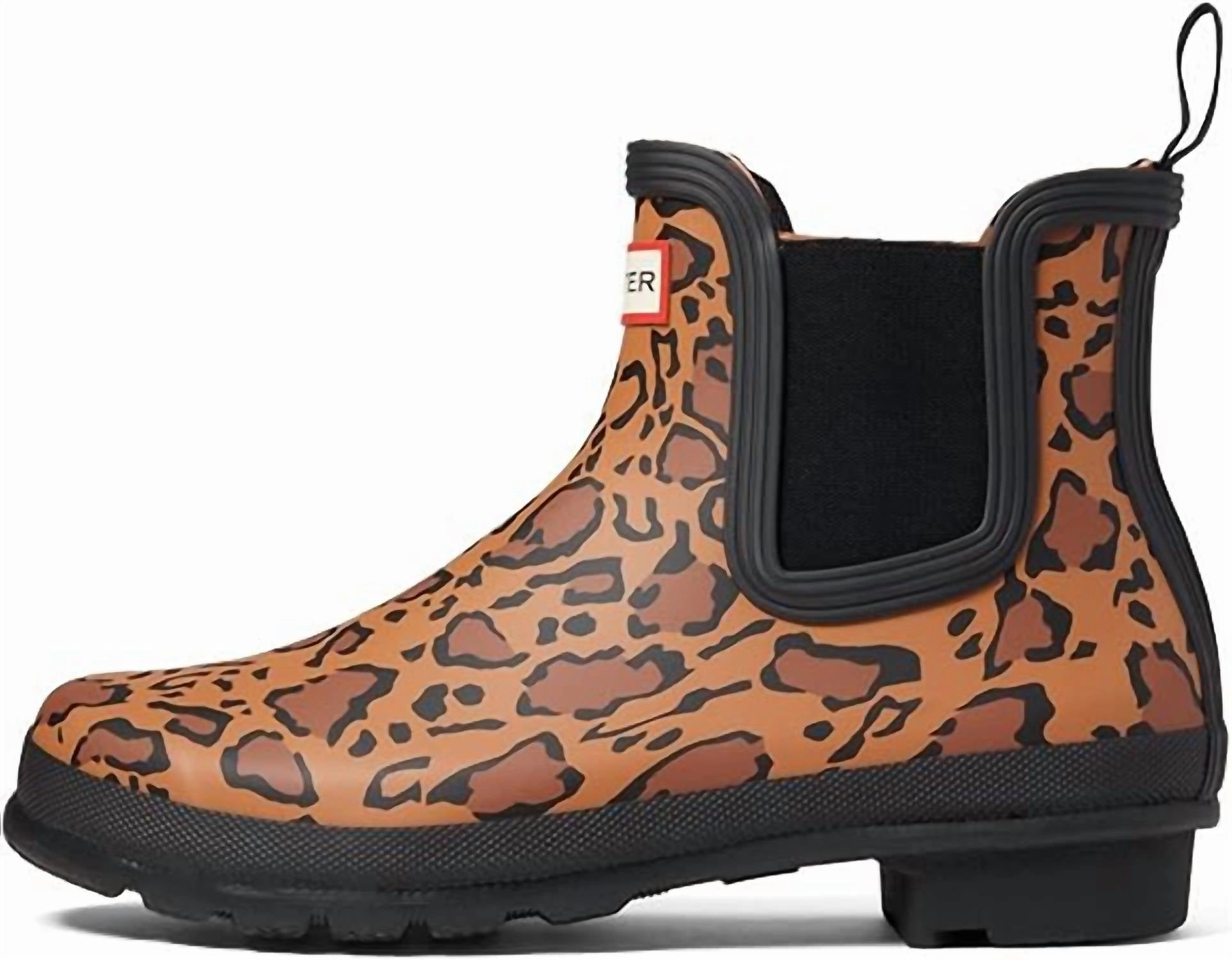 Women's Original Chelsea Rain Boots In Leopard Bold Life Crisp Lines