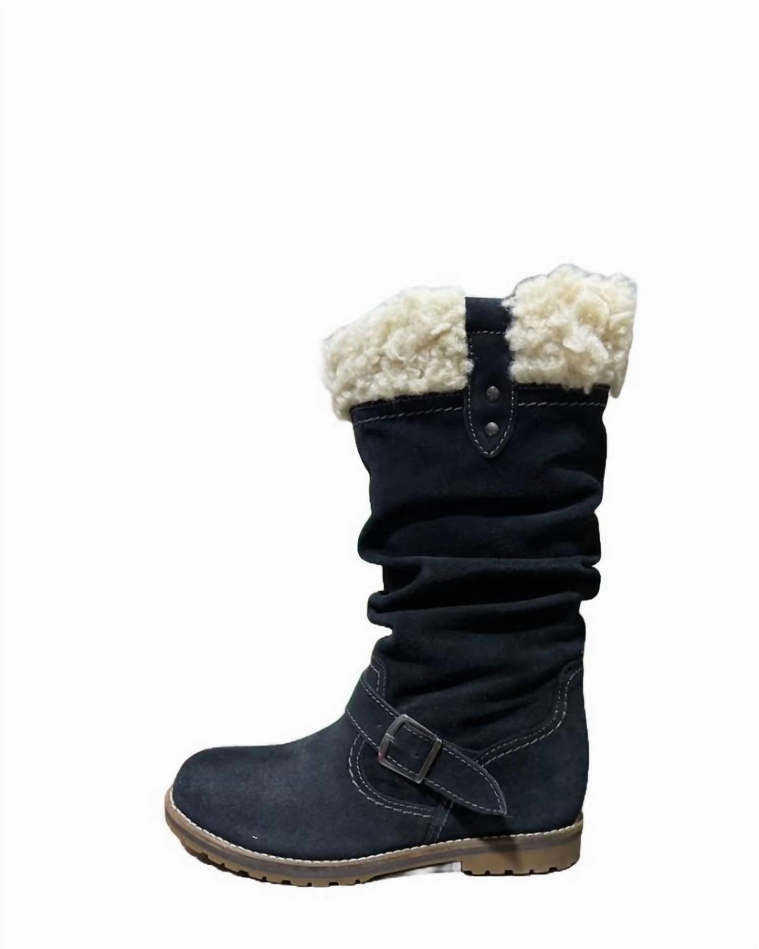 Women's Nashua Winter Boots In Black Mud Ground All Weather City Walking
