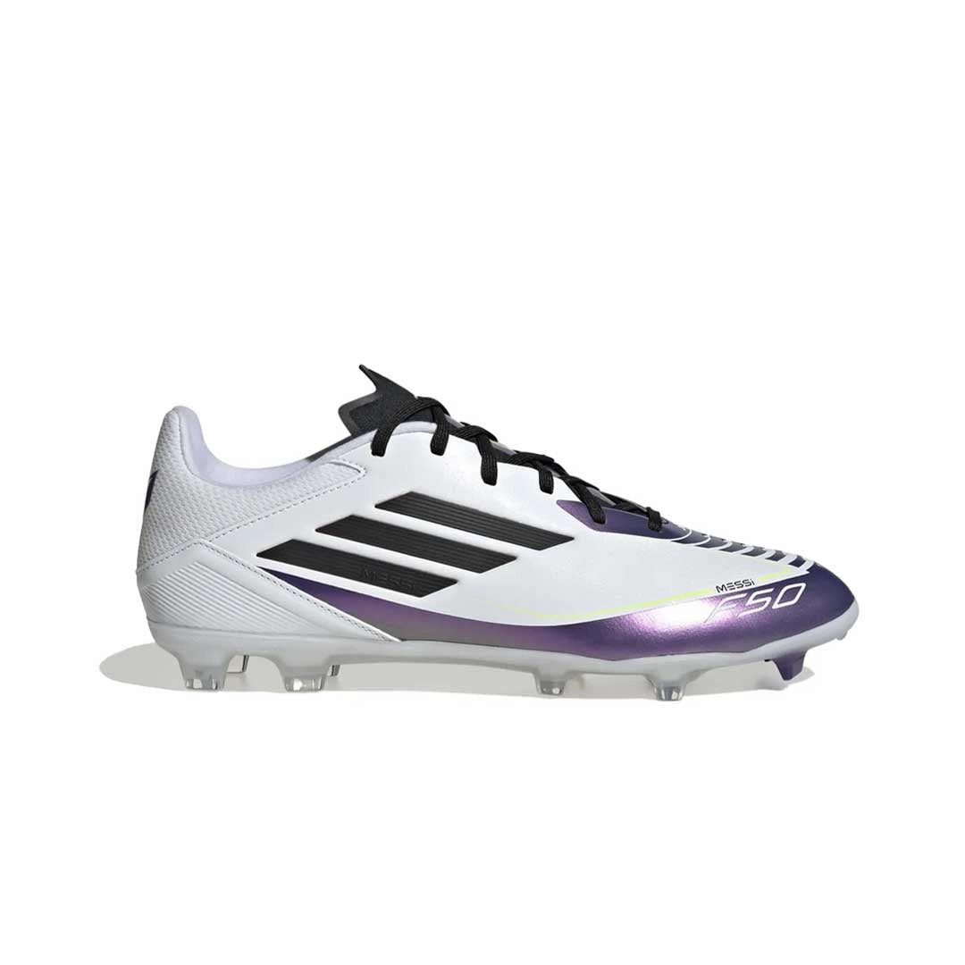 adidas - Unisex F50 League Messi Firm/Multi-Ground Soccer Cleats (IE9073) Traction Boost Soccer Style