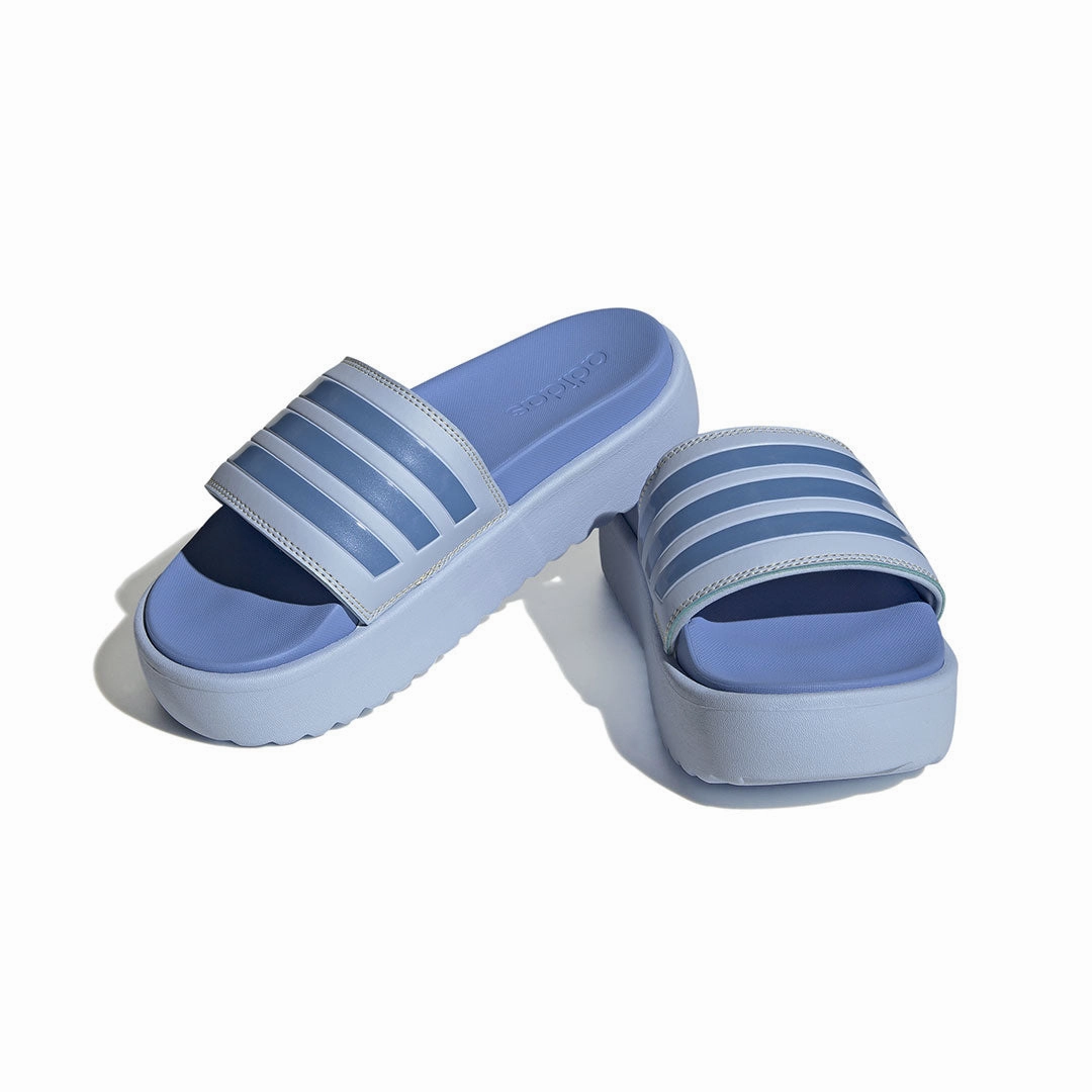Light Travel Sandals Breathable mesh adidas - Women's Adilette Platform Slides (HQ6181)