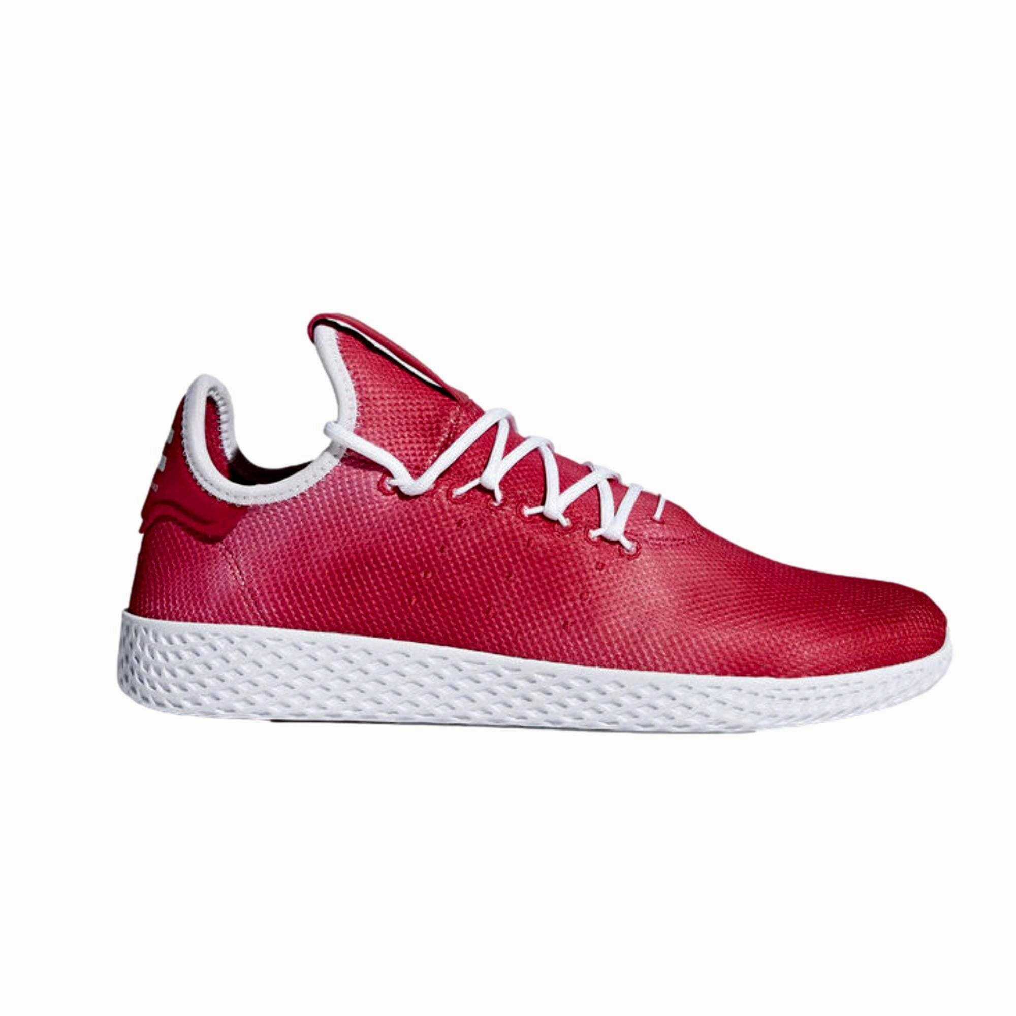 Adidas Pharrell Williams Tennis Hu Scarlet/White-White  DA9615 Men's mesh material High Energy Return