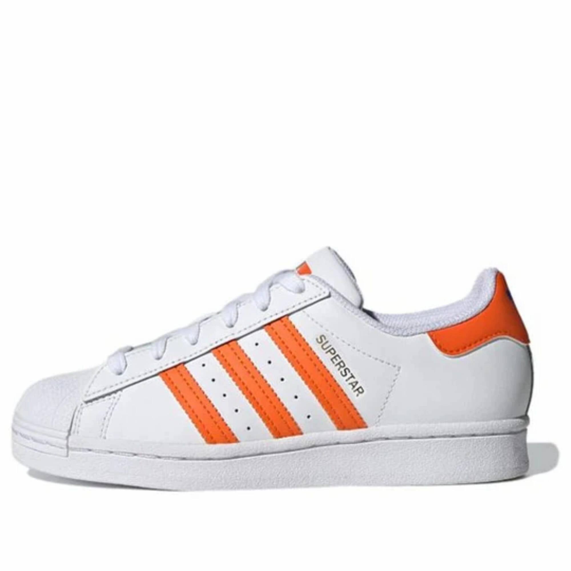 Comfort Driven Base Comfort Adidas Superstar J Footwear White/Blue-Gold Metallic  FZ0648 Grade-School