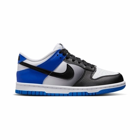Comfy Step Bold Statement Nike Dunk Low Game Royal White Black Big Kids' Shoes