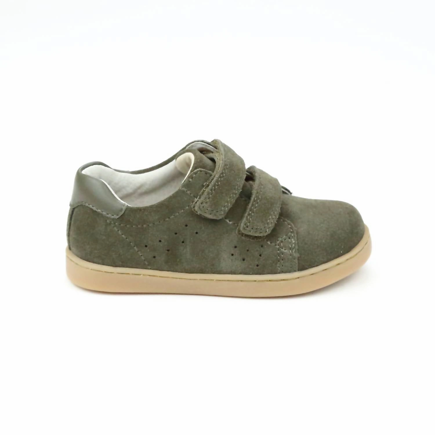 Durable Sole Kid's Kyle Double Strap Sneaker In Cargo Green