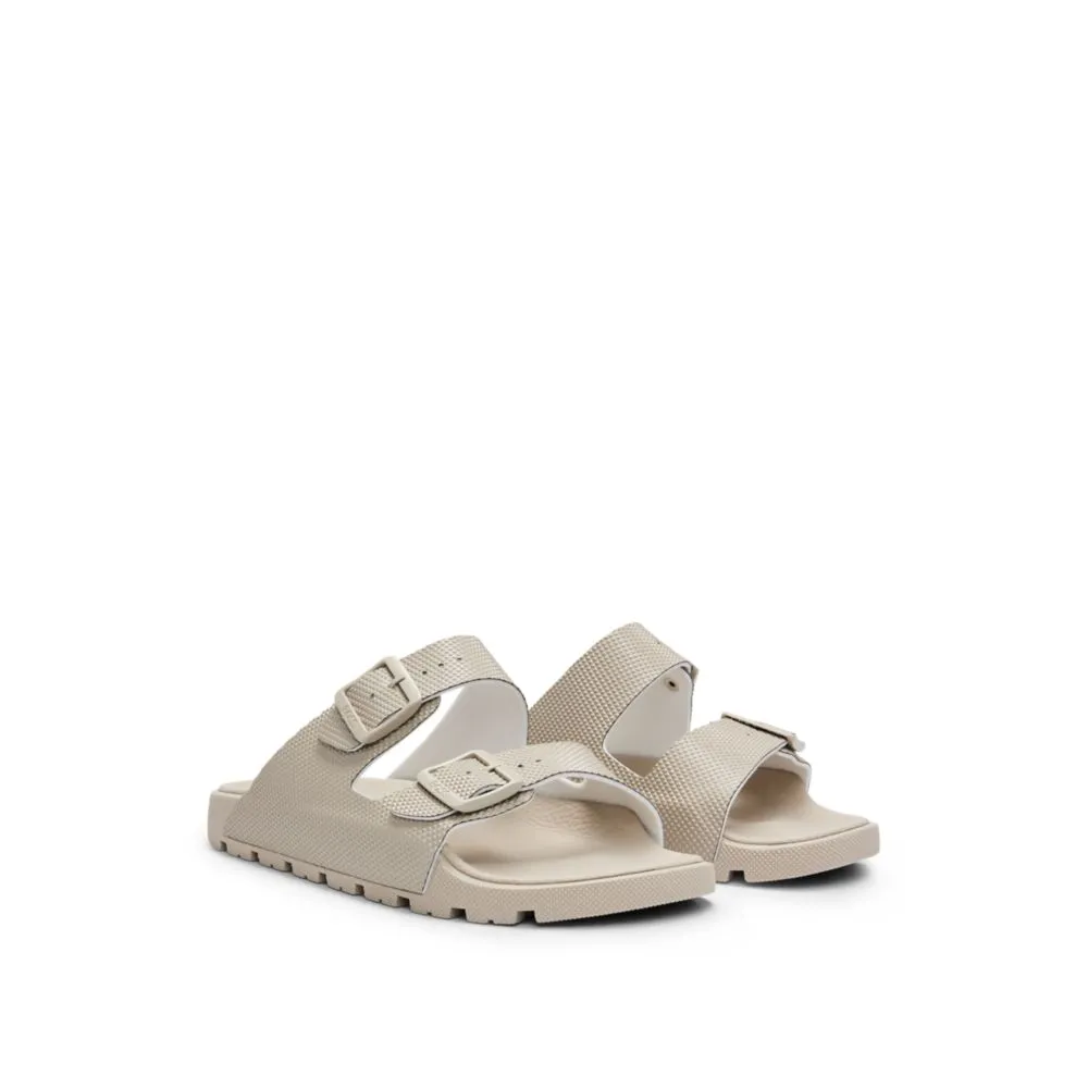 All-gender twin-strap sandals with structured uppers Balanced Step Functional Design