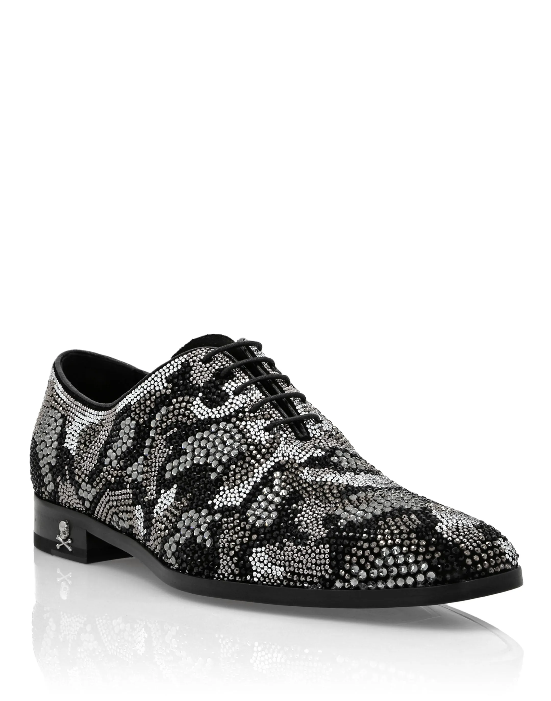 Strass Lace Up Shoes Camouflage Lifestyle Choice