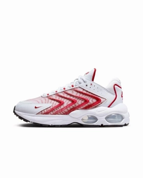 Nike Air Max TW DQ3984-104 Sneakers Unisex White Red Lace Up Casual Shoes NR8437 (White,9) Spring - running buckle - trimmed - design shoes