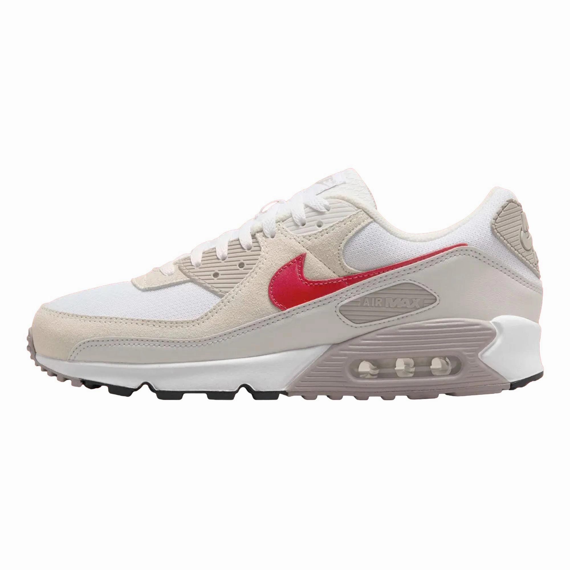 Asphalt running Nike Air Max 90 White/University Red  DM0029-113 Men's