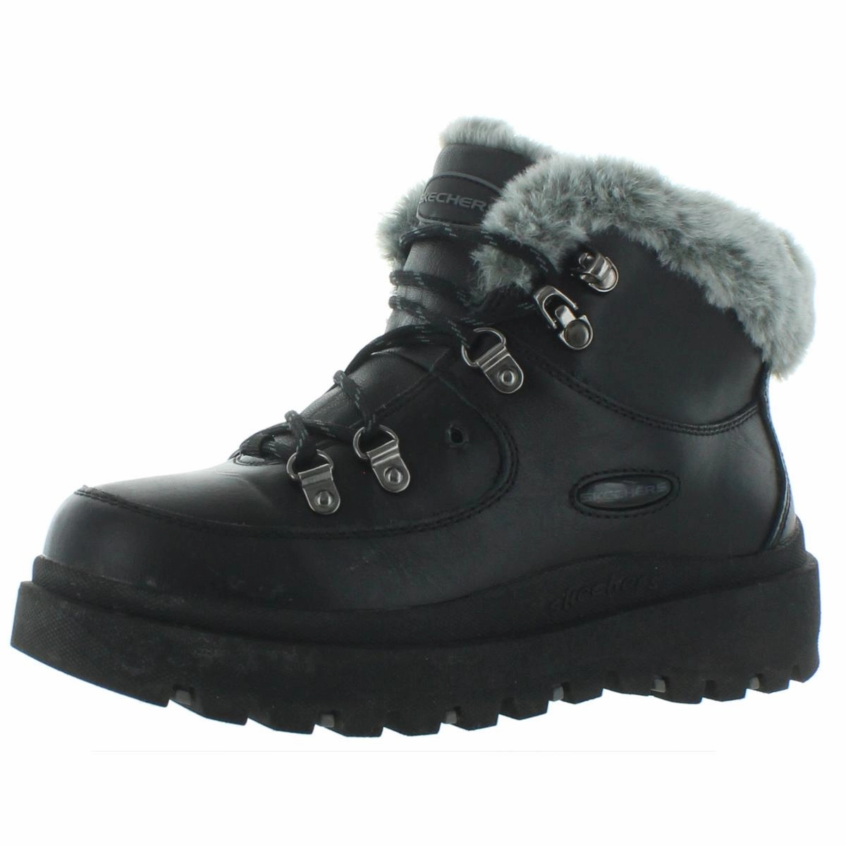 Shindigs-Lookin' Kool Womens Leather Faux Fur Winter Boots Durable Shell Adventure Journey