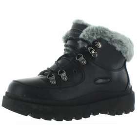 Shindigs-Lookin' Kool Womens Leather Faux Fur Winter Boots Durable Shell Adventure Journey