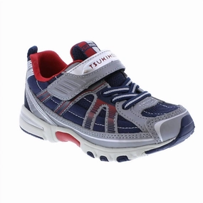 Breathable touch Boy's Storm Sneakers In Steel/cobalt