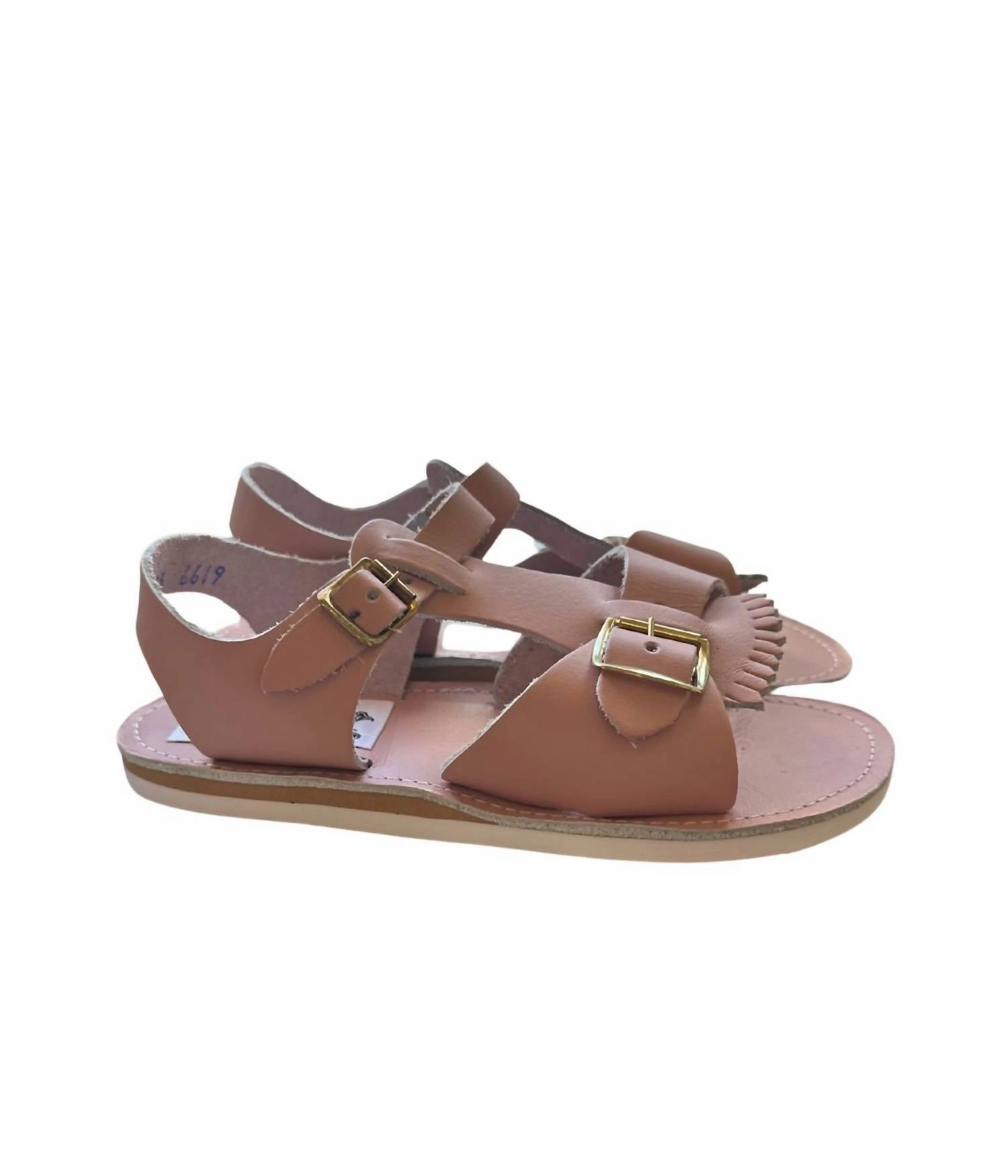 Coast Line Urban Walk Girl's Stevie Sandal In Blush Pink