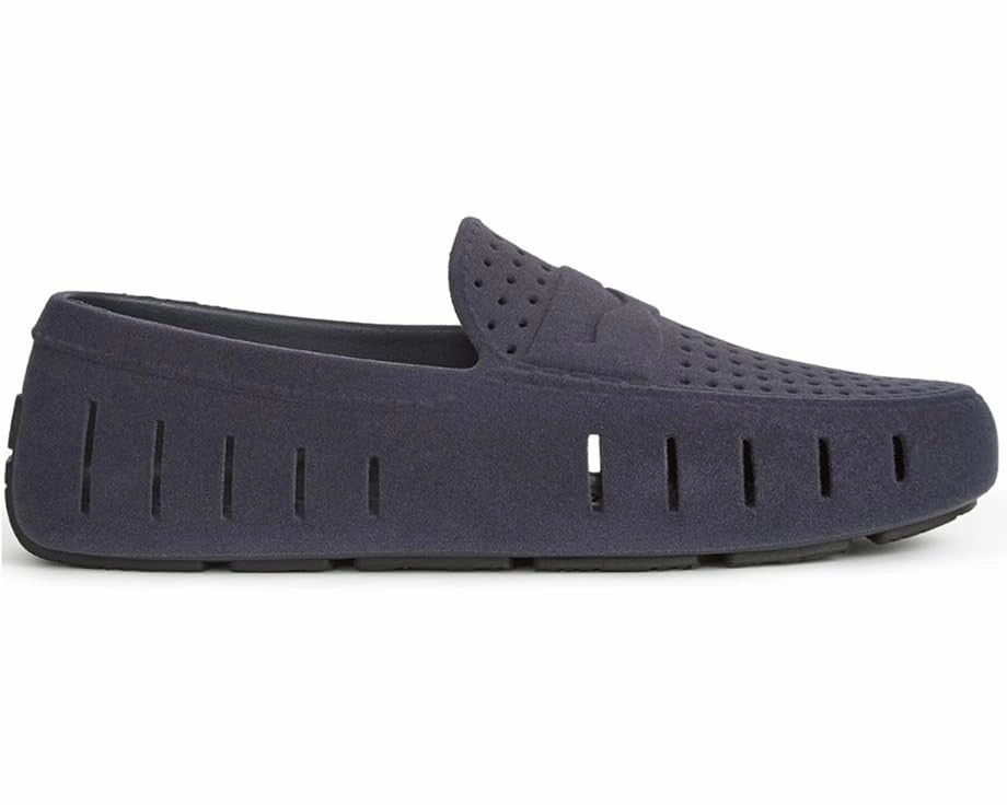Everyday Flex wind - resistant - upper shoes Floafers Country Club Driver Loafers Men's Navy Suede Perforated Shoes VER602