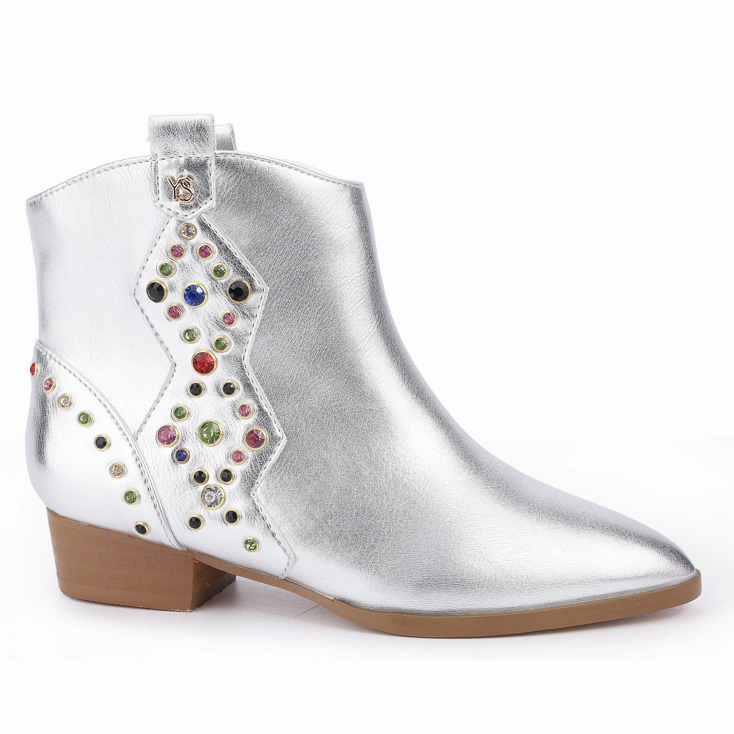 Miss Dallas Gem Western Boot in Silver - Kids Dust Guard