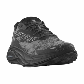 Men's Aero Glide 2 Running Shoes In Black/phantom/ghost Waterproof Material