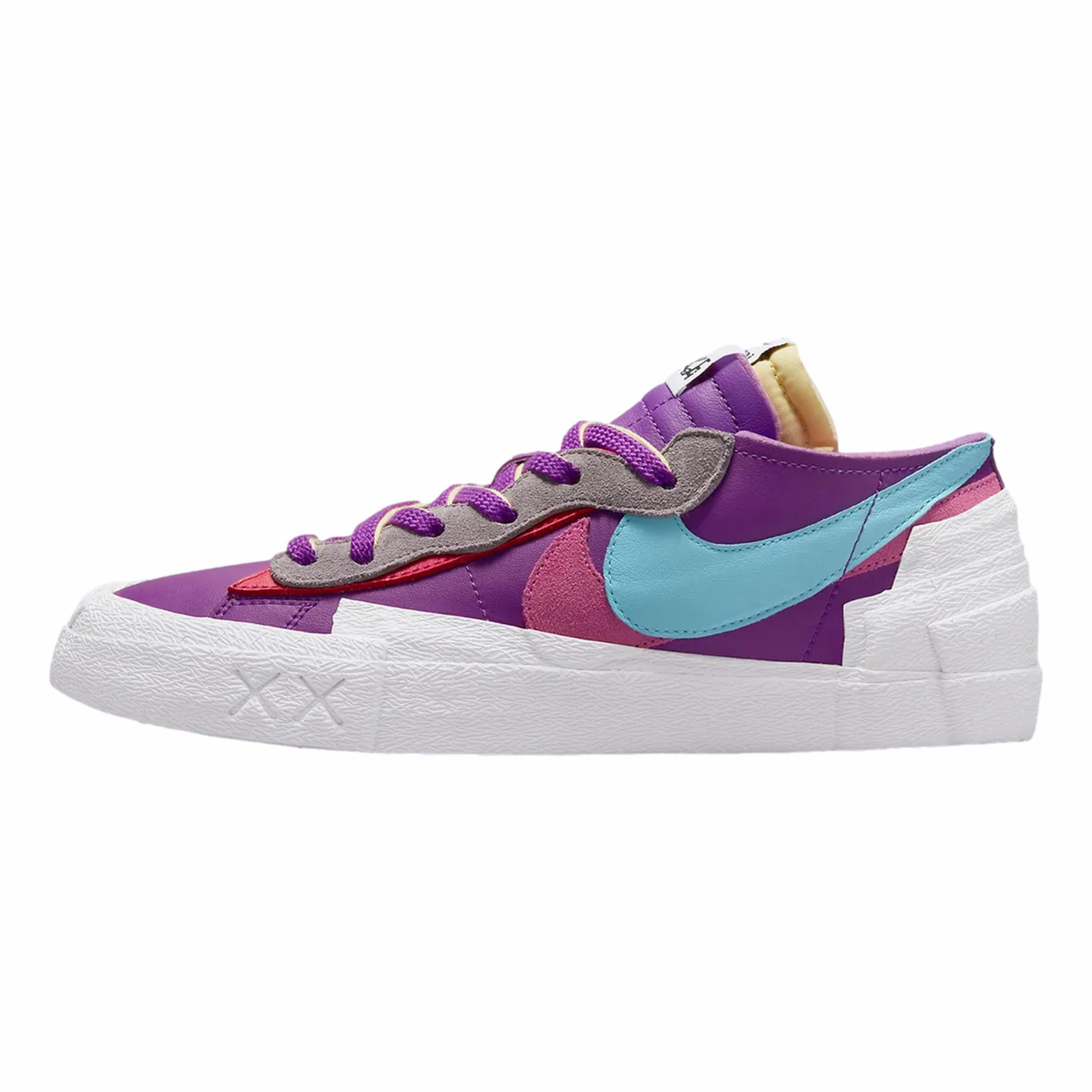 Nike Blazer Low / Sacai / Kaws Purple Dusk/Lagoon Pulse-White  DM7901-500 Men's Wide Base