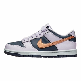 Nike Dunk Low SE Thunder Blue/Metallic Copper  DX1663-400 Grade-School Quick Break