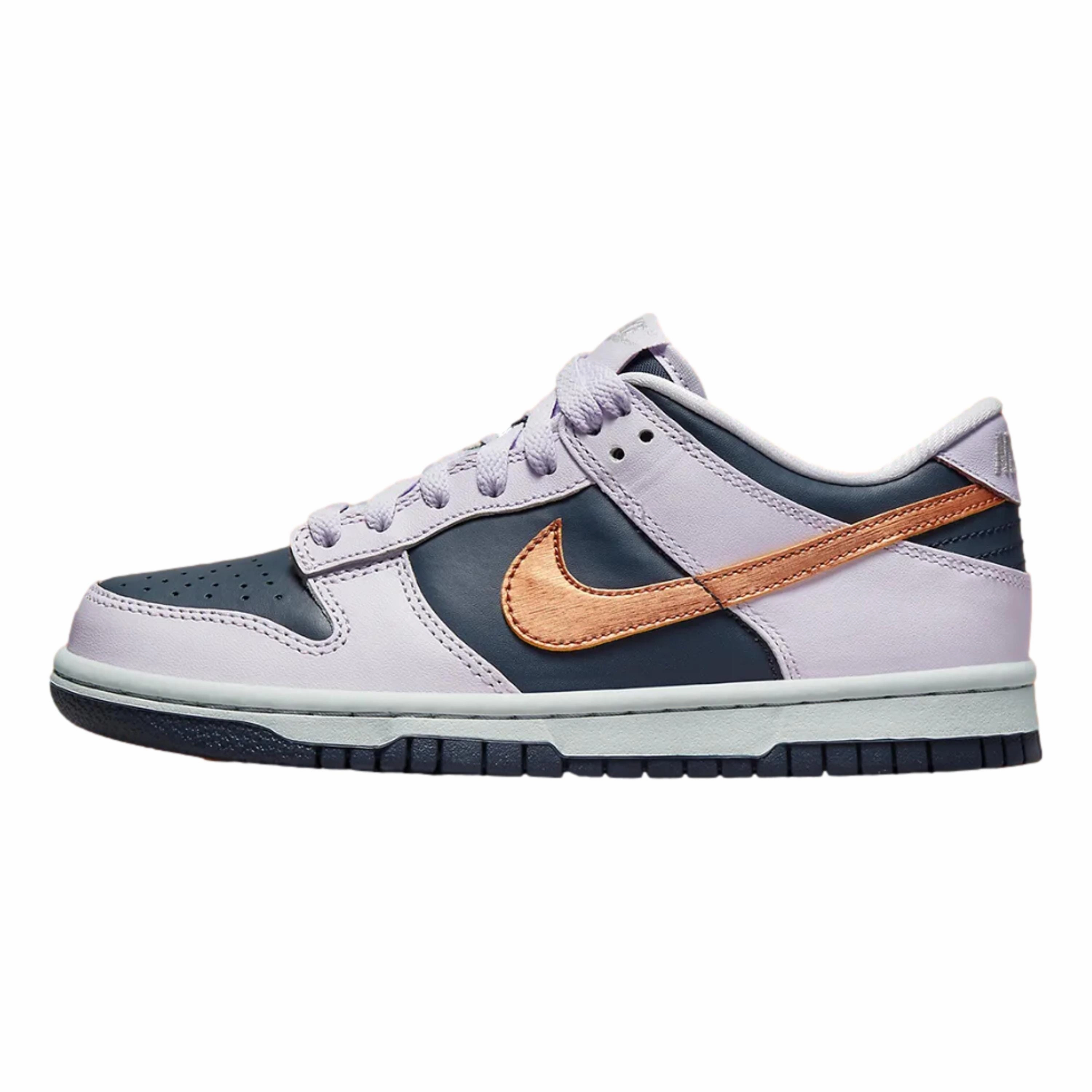 Nike Dunk Low SE Thunder Blue/Metallic Copper  DX1663-400 Grade-School Quick Break