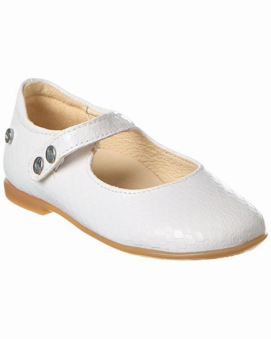 Effortless Fit Naturino Ovindoli Python-Embossed Leather Flat