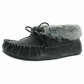 Quick Beach Footwear Cabin Womens Suede Ankle Moccasin Slippers