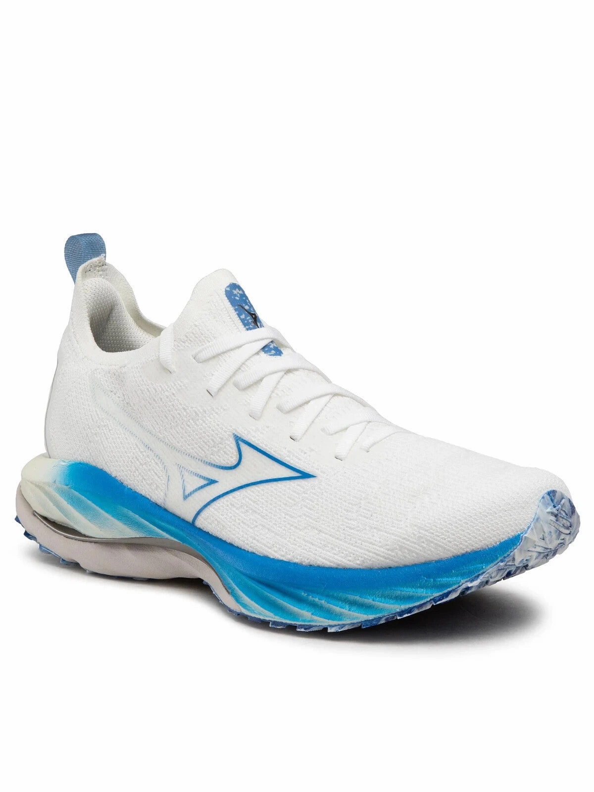 fall running footwear Mizuno Wave Neo Wind J1GC227801 Sneaker Men  White Blue Running Shoes RHS4521
