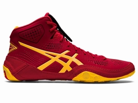 Asics Dan Gable Evo 2 1081A018-600 Sneaker Men's Red Wrestling Shoes GBNC1194 High-top