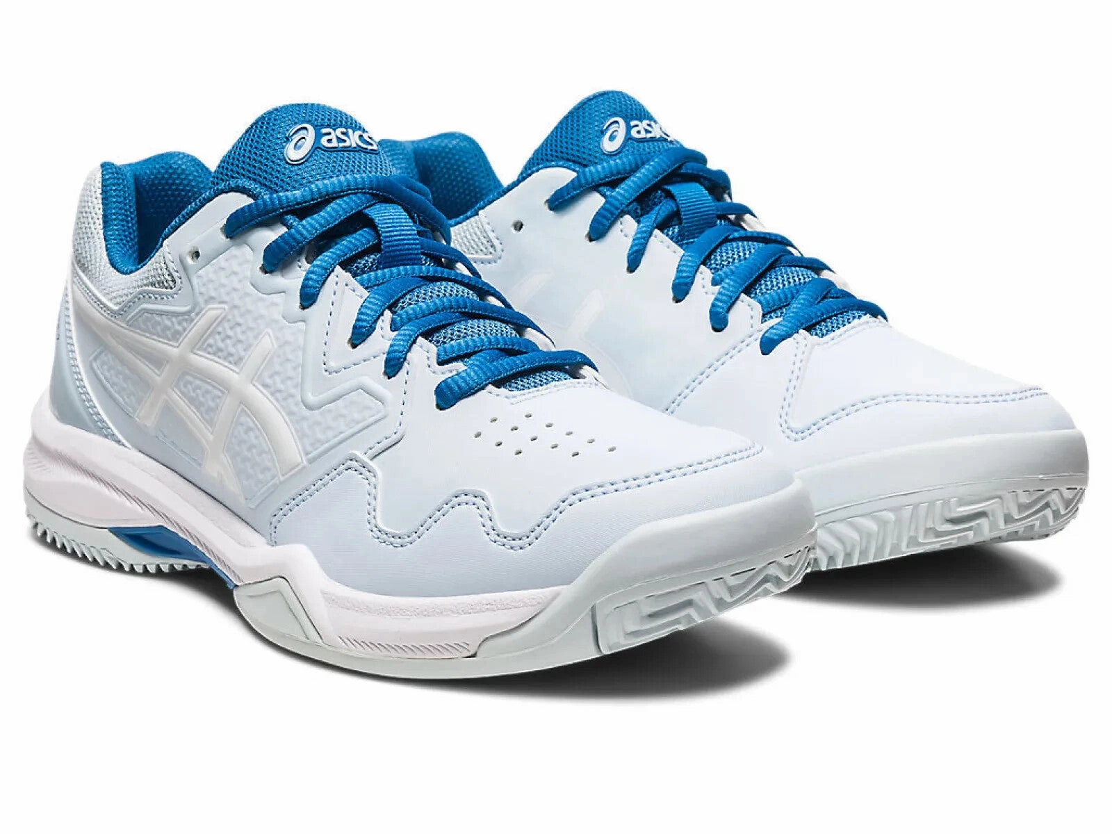 multi-color Asics GEL-Dedicate 7 Clay 1042A168-405 Womens 9.5 Sky White Tennis Shoes EEE4249