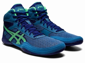 metatarsal - support - feature shoes Asics Matflex 6 1081A021-404 Sneakers Mens US 12 Blue Wrestling Shoes EEE4002