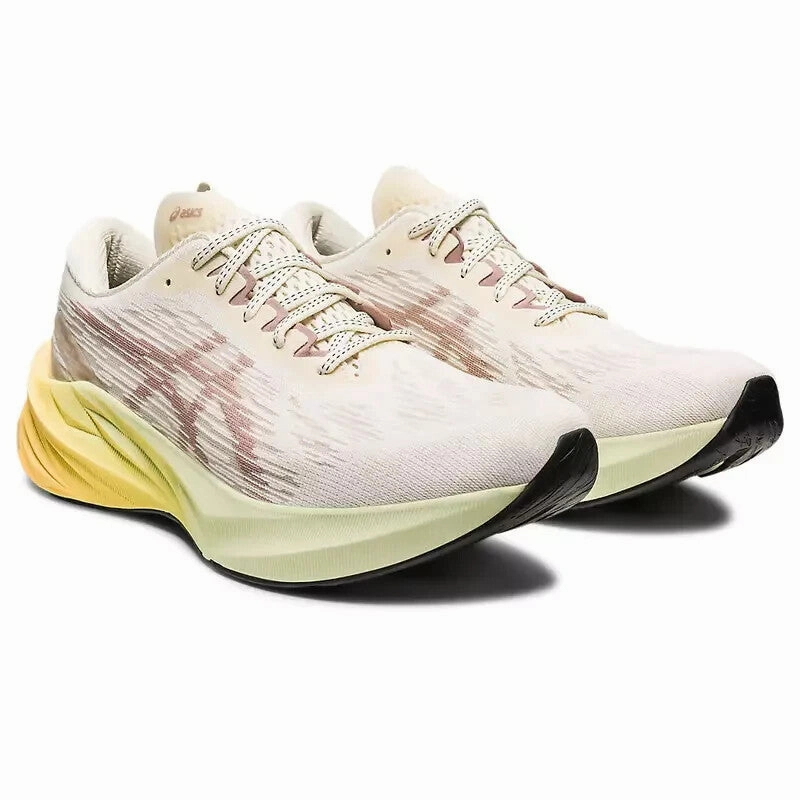 Asics Novablast 3 1011B458.101 Sneaker Mens 15 Cream Fawn Running Shoes EEE4398 relay running