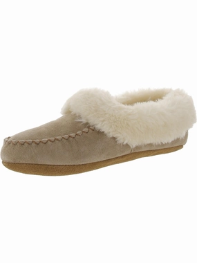 Australian Bootie II Womens Suede Faux Fur Lined Moccasin Slippers Waterproof Slides