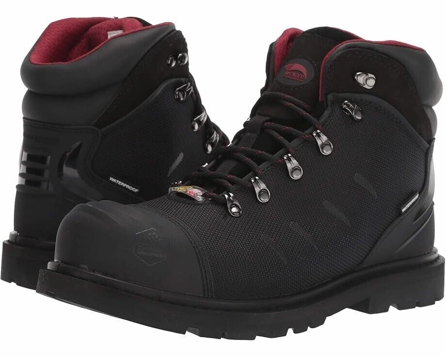 anti - odor shoe quality Adjustable Laces Avenger Work Boots Hammer CT Men's US 11 Black Waterproof Carbon Toe FZP591