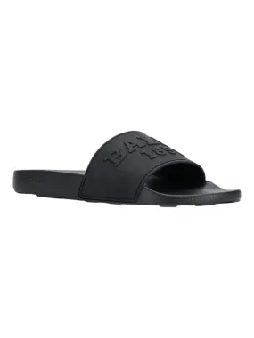 Bally Slaim 6228389 Men's Black Rubber Sandals Sporty Flats
