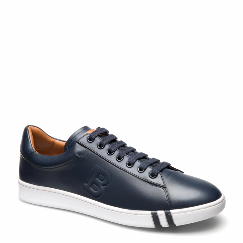 baseball shoes Bally Asher 6205252 Men's Dark Navy Calf Leather Sneakers