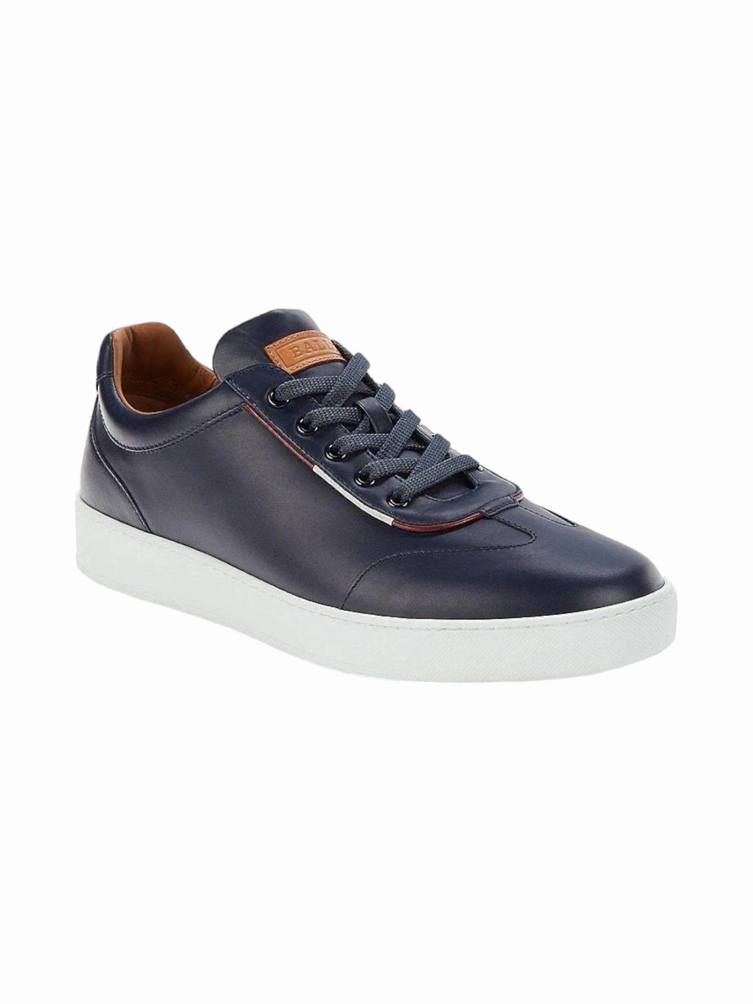 confident - running Noon Bally Baxley Men's 6233865 Blue Leather Sneakers