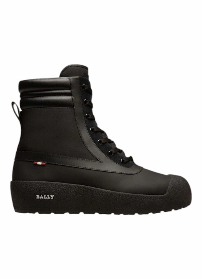 Bally Croker 6239720 Men's Black Calf Leather Shirling-Lined Boots puncture resistant