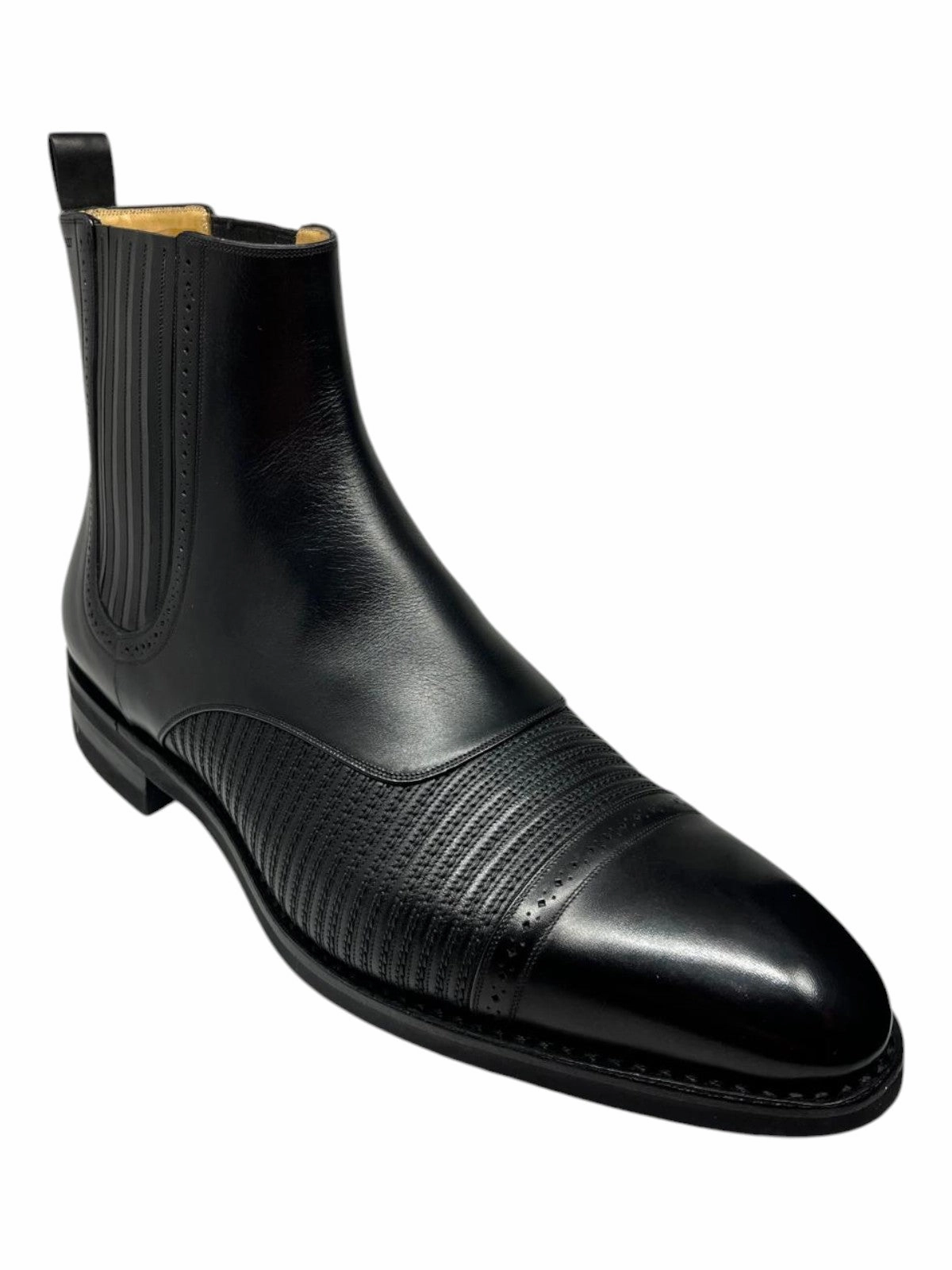 Bally Skirian 6239825 Men's Black Calf Plain Leather Chelsea Boots Craft Collector