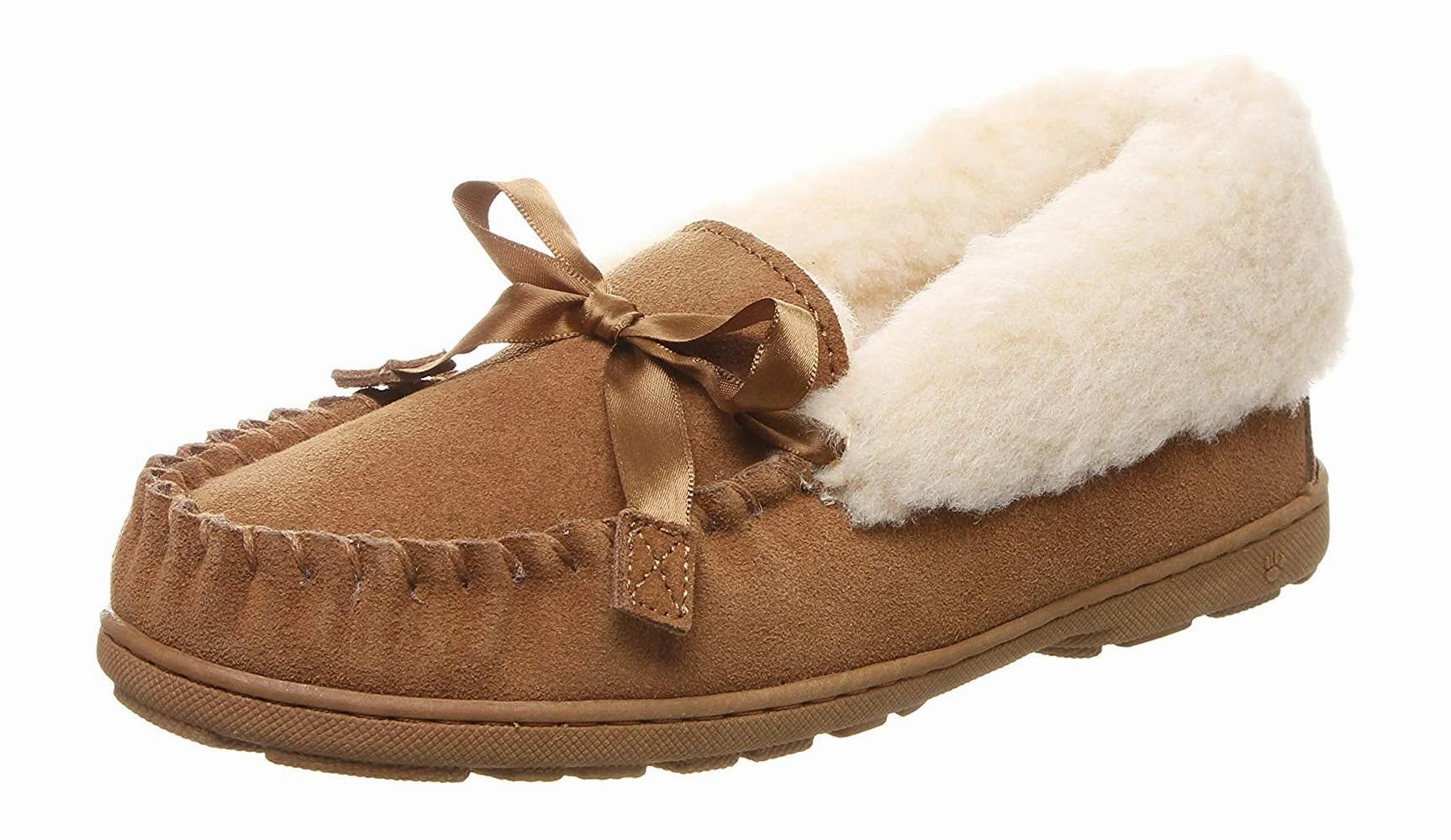 Comfortable Fitment High   Quality BEARPAW Womens Indio Sheepskin Fur Lined Slippers