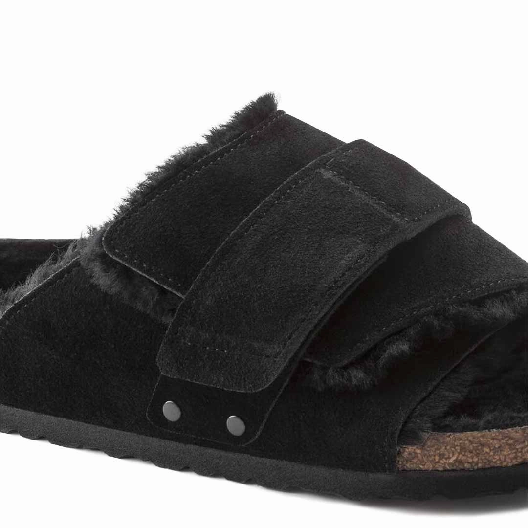 Comfort Cushion Summer Comfort Birkenstock - Women's Kyoto Shearing Suede Leather Slides (Narrow) (1023229)