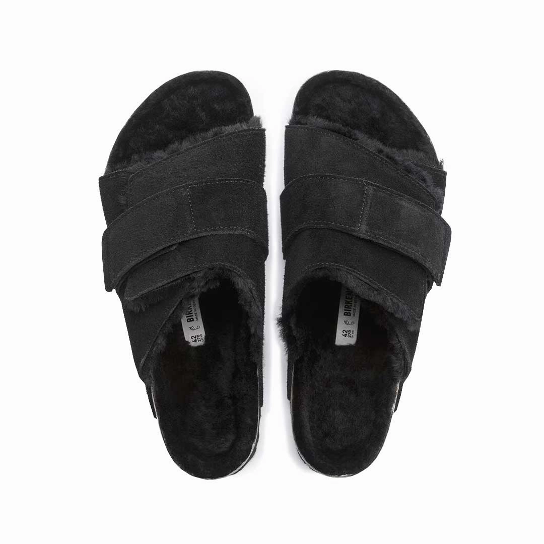 Birkenstock - Women's Kyoto Shearing Suede Leather Slides (Narrow) (1023229) Non-Slip Grip Perfect Walking