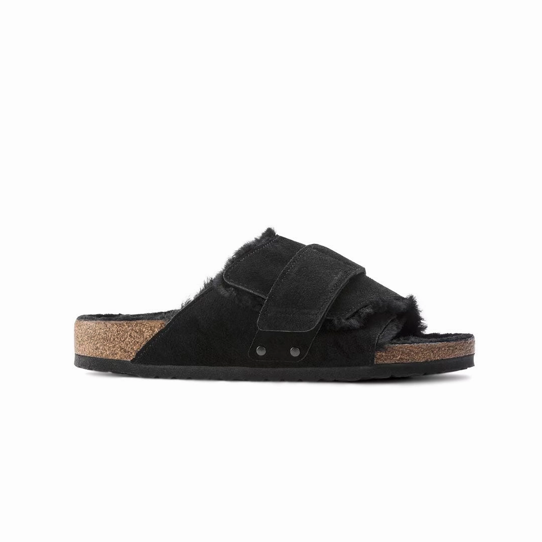 Beach Ready Beach Fun Birkenstock - Women's Kyoto Shearing Suede Leather Slides (Narrow) (1023229)