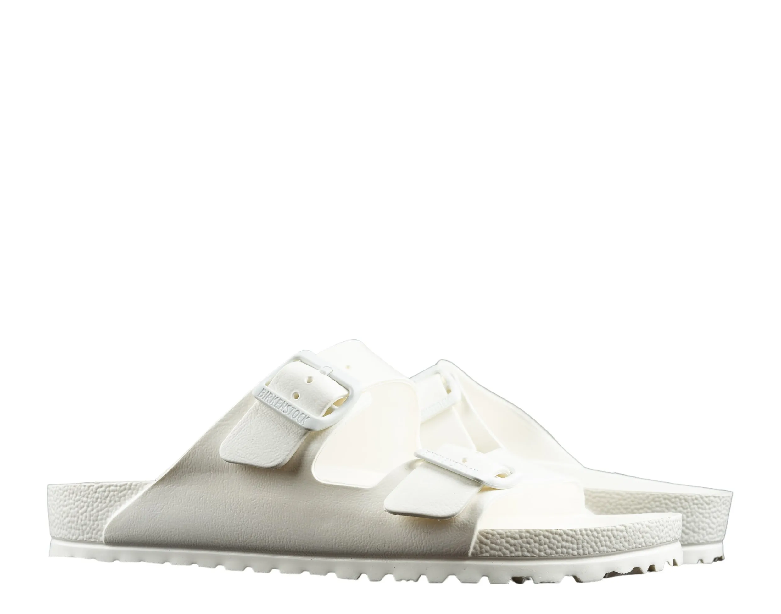 Comfortable Beach Shoes Contoured Birkenstock Arizona Essentials Eva White Unisex Adult Sandals 0129441-0129443