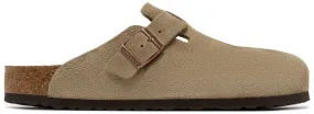 Birkenstock Boston Soft Footbed Suede Taupe uv guard Flexible Comfort
