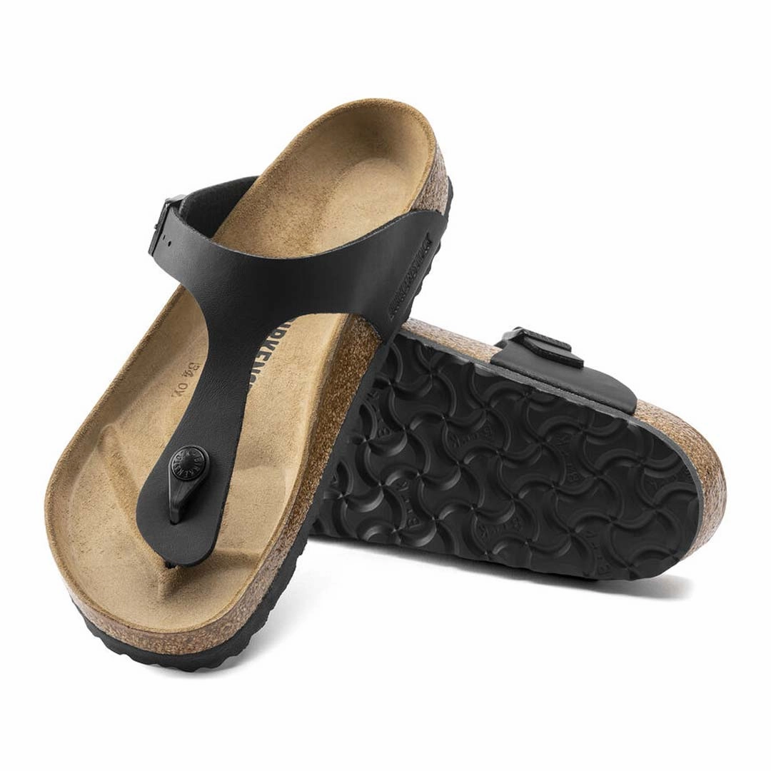Chic Travel Flats Birkenstock - Women's Gizeh Birko-Flor Sandals (43693)
