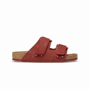 Birkenstock - Women's Uji Suede Leather Sildes (Narrow) (1025703) Summer Ready Shoes Simple Slip