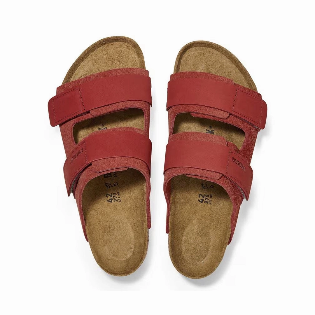 Birkenstock - Women's Uji Suede Leather Sildes (Narrow) (1025703) Functional Footwear Standing Comfort