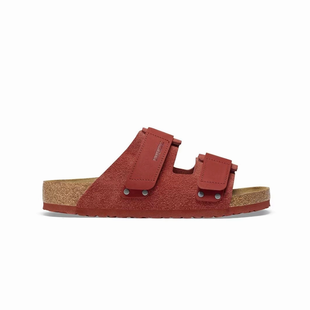 Birkenstock - Women's Uji Suede Leather Sildes (Narrow) (1025703) Summer Ready Shoes Simple Slip
