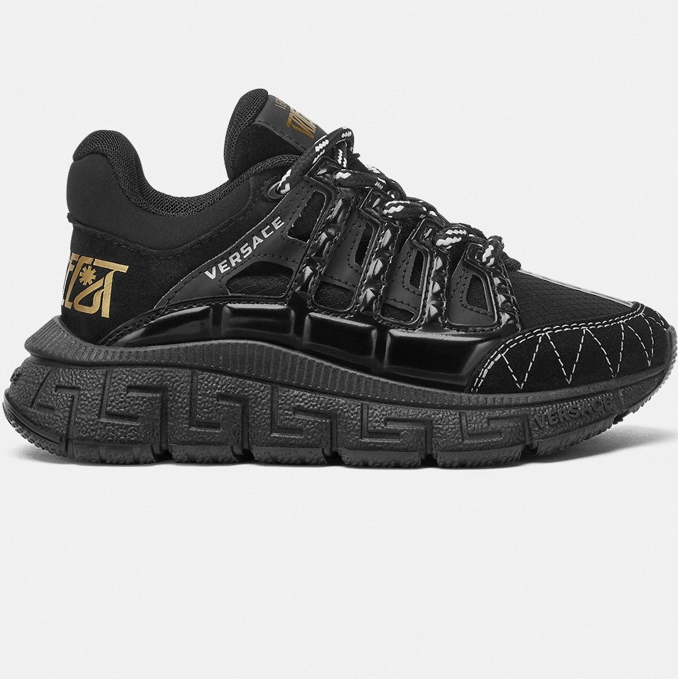 Tide Path Black Trigreca Kids Trainers