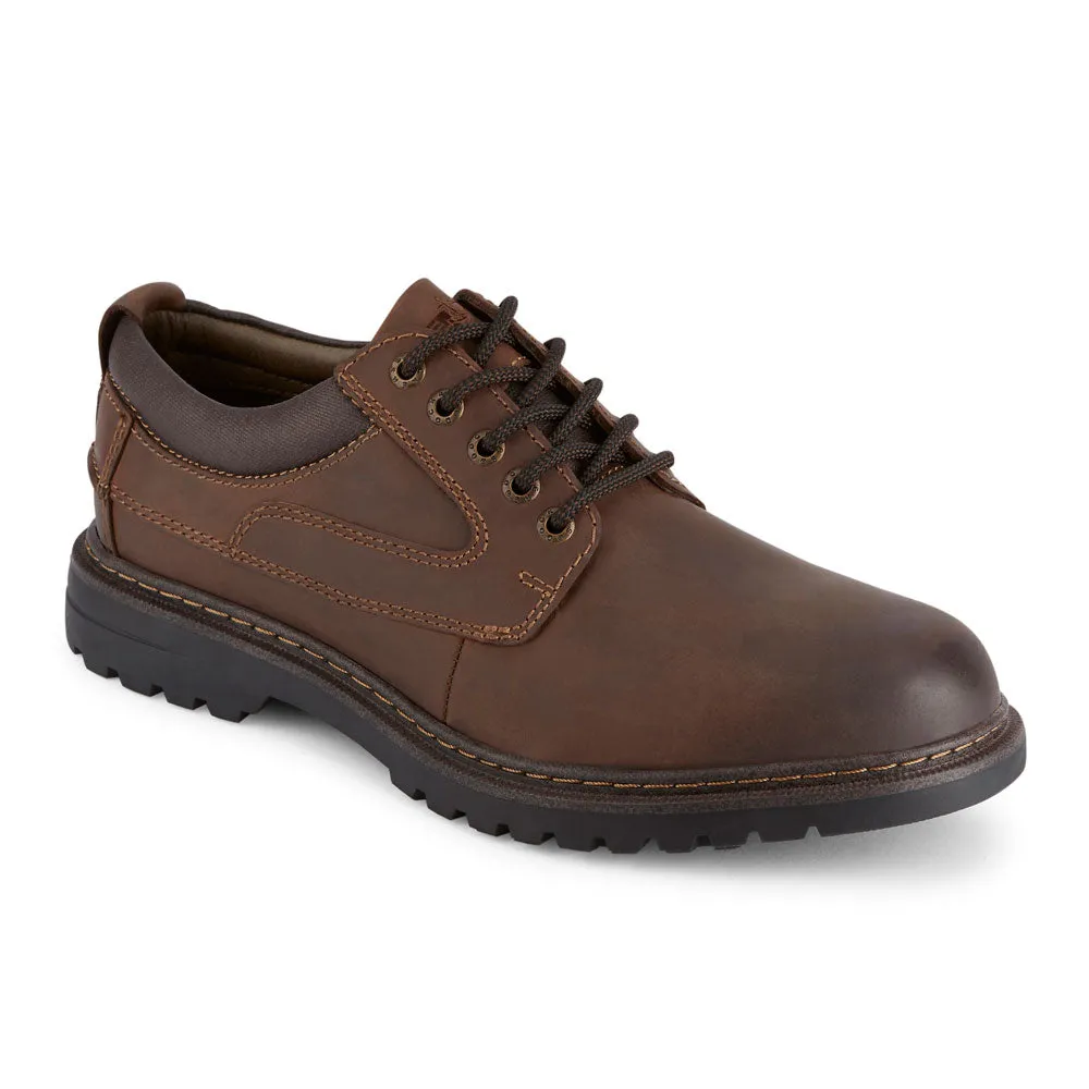 Dockers Mens Warden Leather Rugged Casual Oxford Shoe with Stain Defender Sharp Comfort